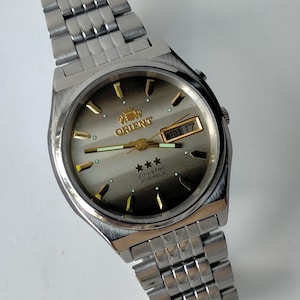Reloj Orient 3 Star Automático Modelo TT L469711. Reloj mecánico vintage original japonés con estilo. Década de 1990.