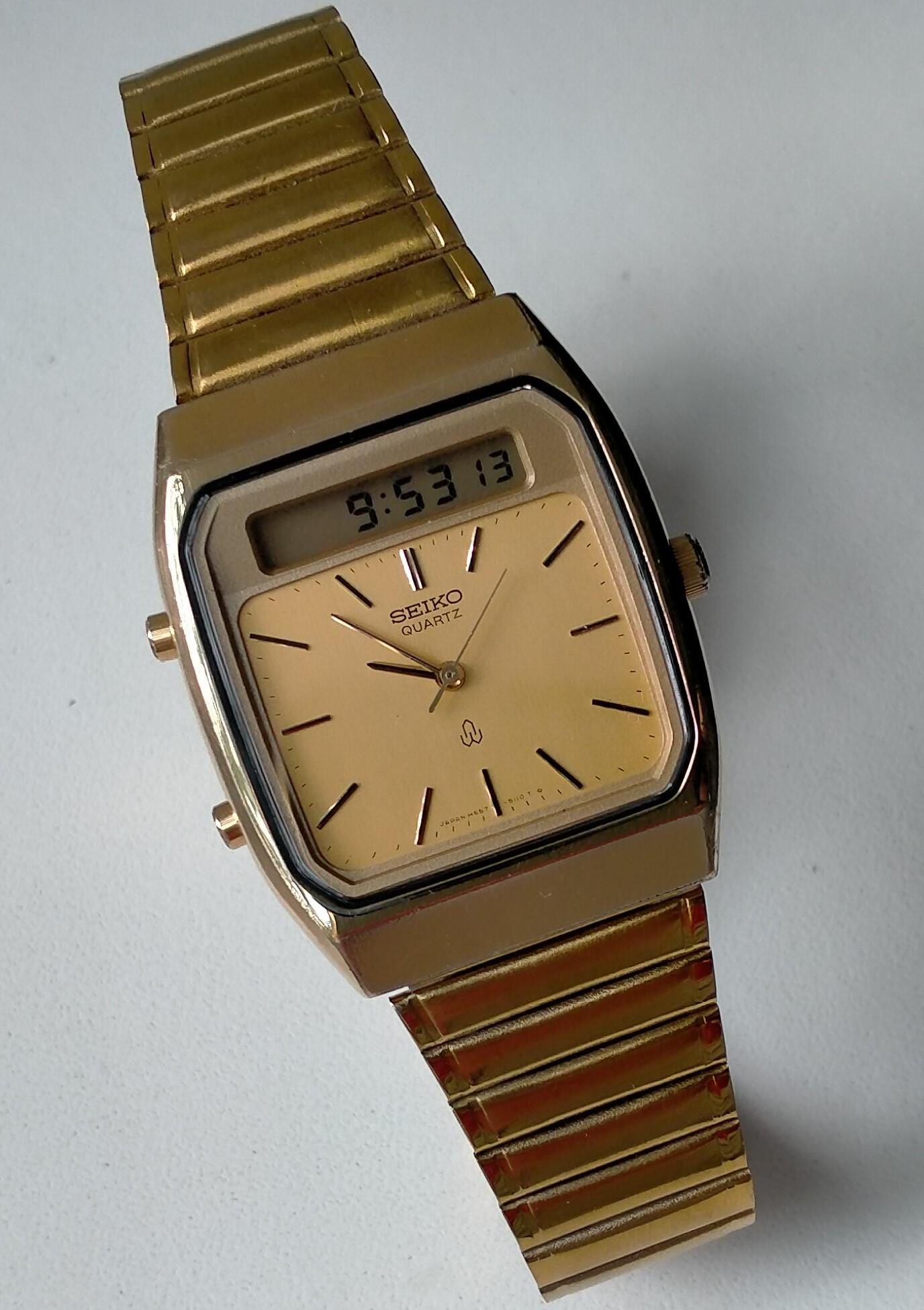 Seiko Ana Digi Alarm Chronograph. Model H557-5100 AO. Vintage