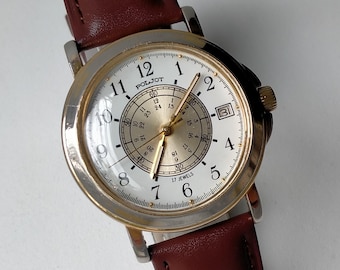 Poljot 2614.2N Original Vintage Mechanical Big Stylish Watch. Early 1990s