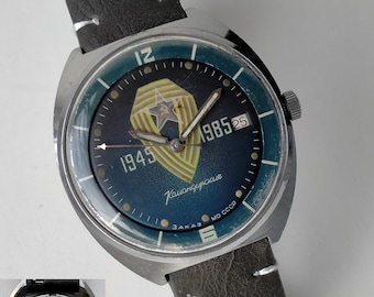 Komandirskie Vostok 2234. 40 Years of Victory WW II. Original Vintage Soviet Officer's Military Watch. 1985