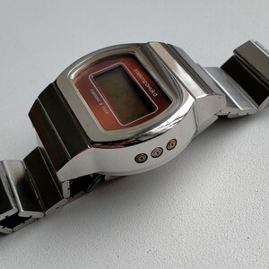 Elektronika 3049 B6-02 TV Design. Stainless Steel Case. Original Box. Rarest Original Vintage Soviet Digital Watch. 1980 image 5