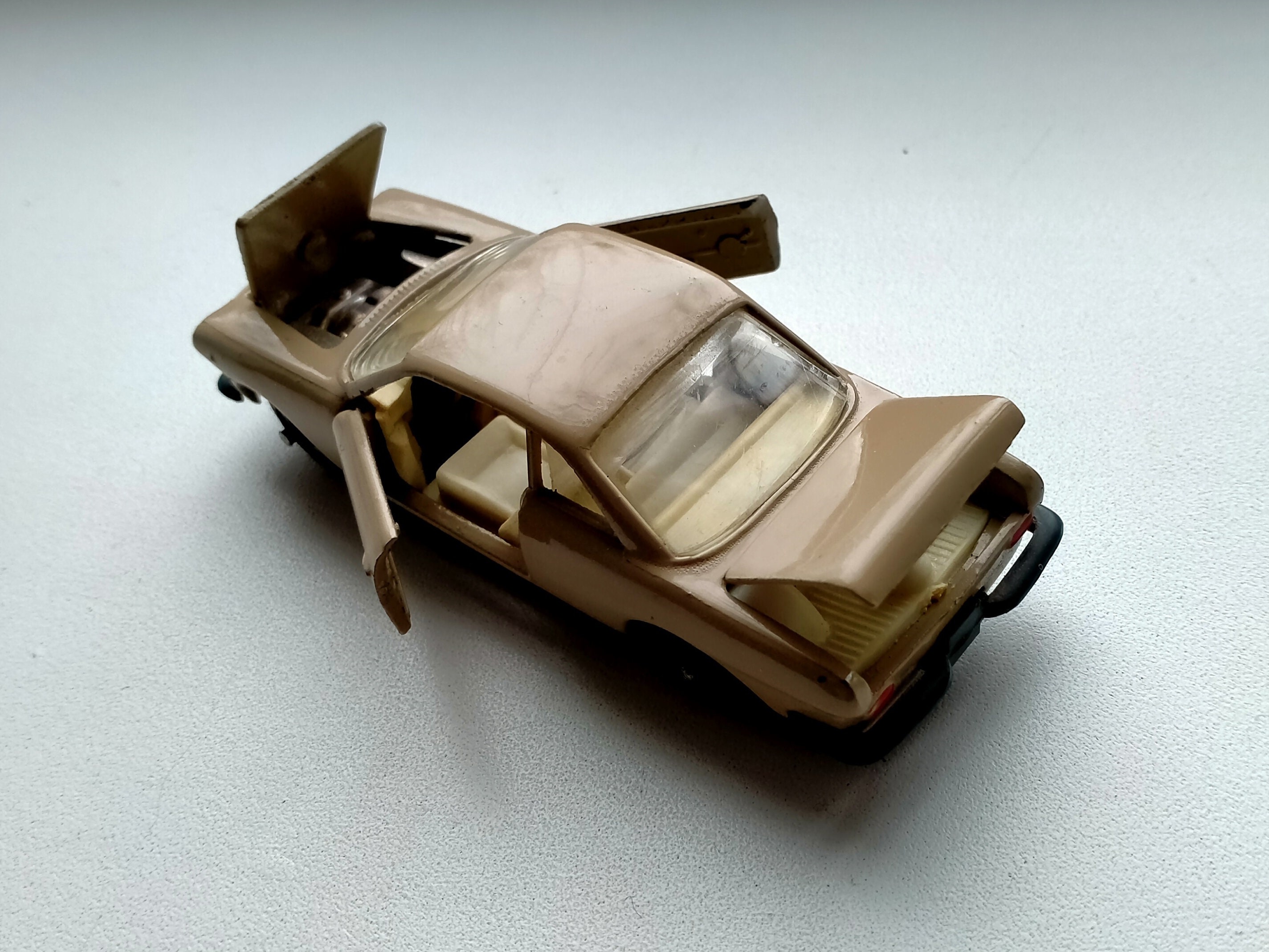 Fiat Siata 1500. Brown. Soviet Vintage Collectible Car Model