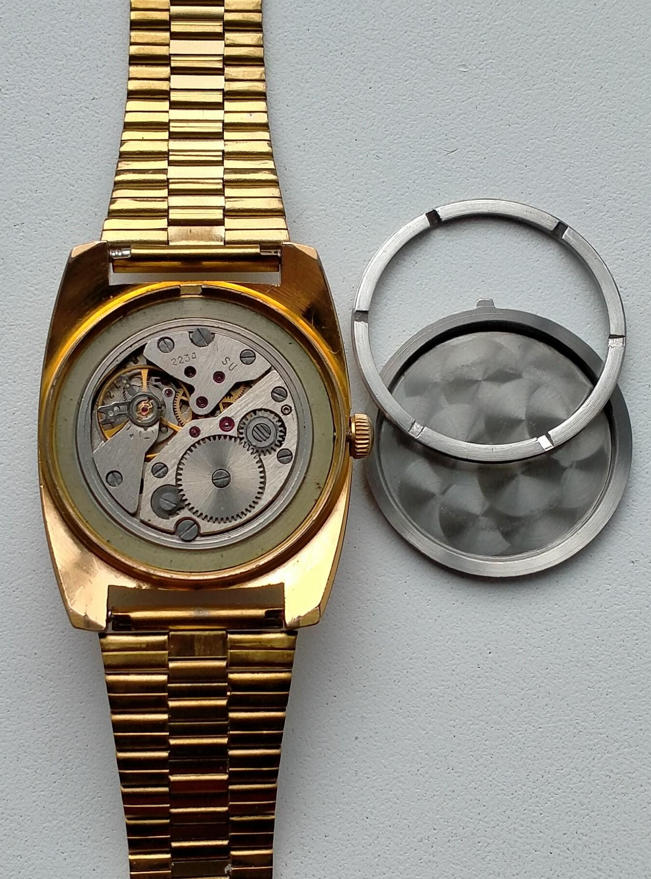 Komandirskie Vostok 2234. Model 793450. Gold Plated AU10. Vintage