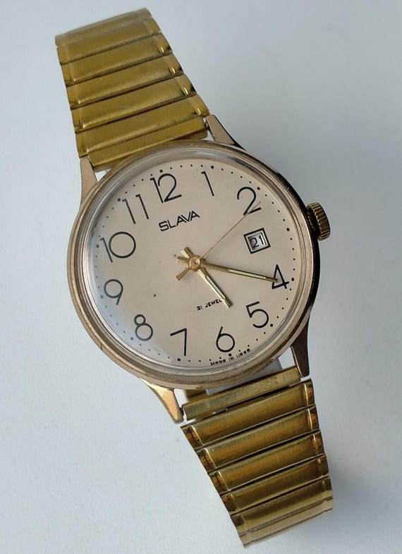 Slava Vergoldet Original Vintage Sowjetunion