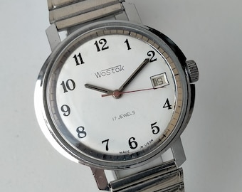 Vostok 2414.A Vintage Original Soviet Mechanical Big Stylish Watch. 1980s