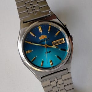 Orient AAA Automatic. Model SU L469731. Classic Style. Vintage Original Japan Mechanical Watch. 1980s