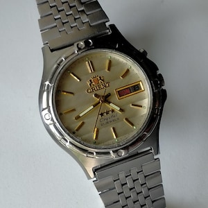 Orient 3 Star Automatic Model OS469C964B. Vintage Original Japan Stylish Mechanical Watch. 1980s