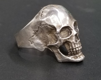 Silver Skull Ring Proudly Made in the USA at FREEDOM RINGS!!!