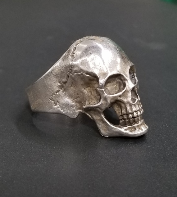 Silver Skull Ring Proudly Made in the USA at FREEDOM RINGS!!! - Etsy