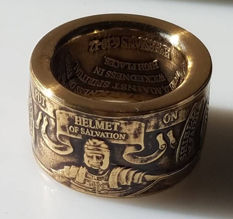Armor of God Ring*same Day Shipping*christian Ring*bible Armor of God Ring*same Day Shipping*christian Ring*bible