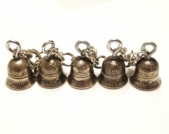 State Quarter Coin Bell Bracelet