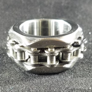 Chained Nut Ring*Biker Ring*Mechanics Ring*Fisticuffs Ring*Battle Ring*Warriors Ring*Industrial Ring