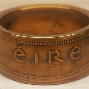 Irish ÉIRE Pingn Coin Ring