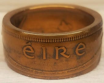 Irish ÉIRE Pingn Coin Ring