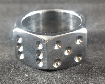 Stainless Steel Dice Ring