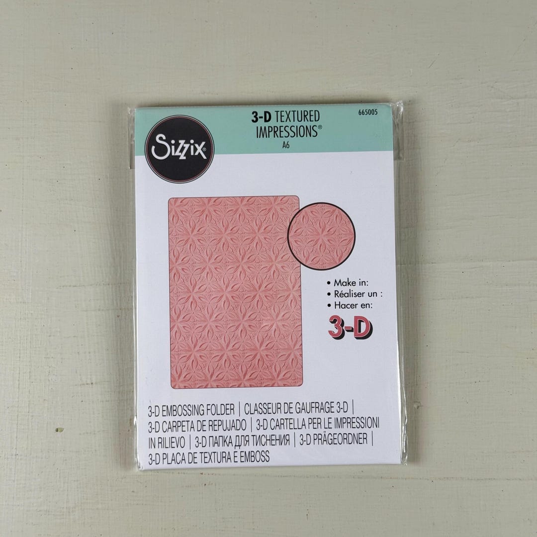 Sizzix Confetti Geometric Flowers Level 3D Embossing Folder Textured ...