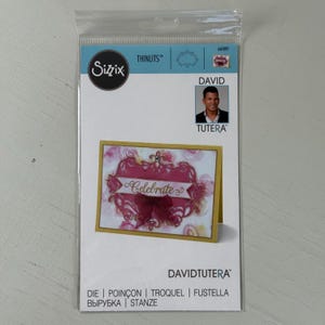 New Sizzix Thinlits Floral Label #2 Die Cut BIGkick Big Shot Vagabond 661897