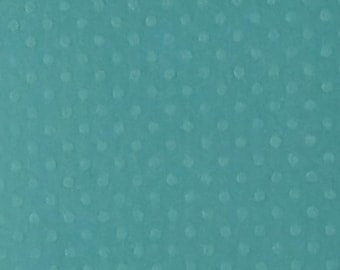 Cartulina Bazzill turquesa con relieve y puntos suizos (25 hojas) nueva en su empaque original. Ideal para álbumes de recortes, técnicas mixtas y creación de tarjetas.