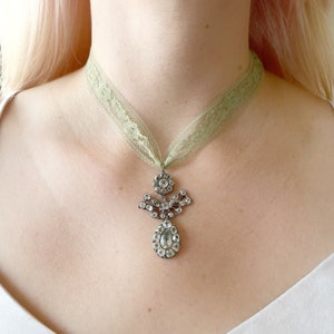 Georgian Colorless Paste Pendant