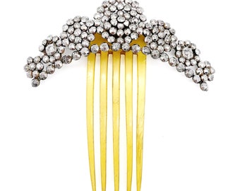 Georgian Cut Steel Tiara Hair Comb