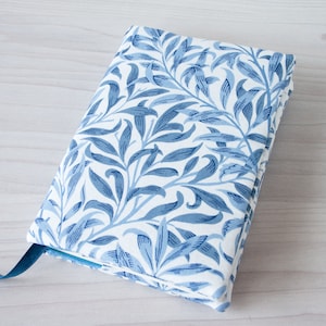 William Morris Blue Willow Bough Fabric A5 Bullet Journal Cover, Leuchtturm1917 Medium Planner Cover, Hobonichi Cover, Custom Bible Cover
