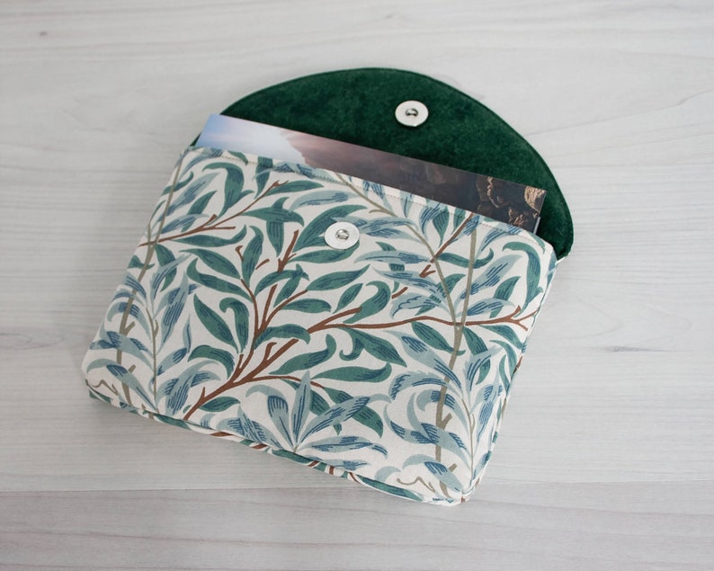 Book Bag, Custom Bible Cover, Bible Bag, Book Sleeve with Closure and pocket, Padded Book Pouch, Fabric Book Cover, Paperback Book Protector image 4