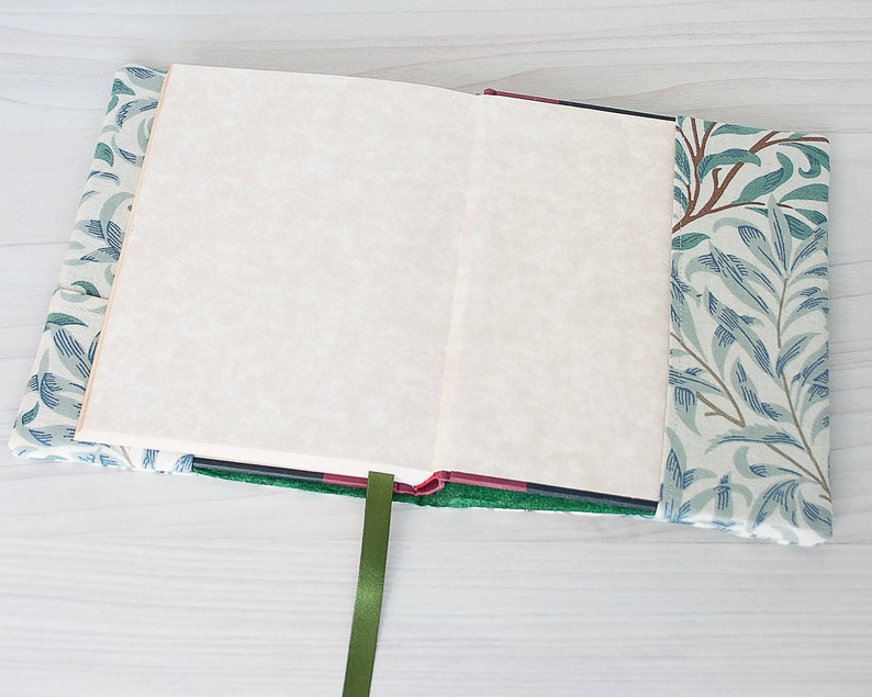 Zipper Pocket A5 Notebook Cover Willow Bough Fabric Journal Etsy