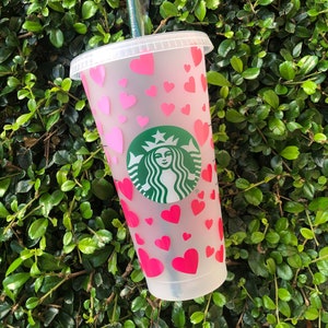 Ombre Hearts Reusable Starbucks cup | Hearts Cup | Startbucks cup | Reusable Cup