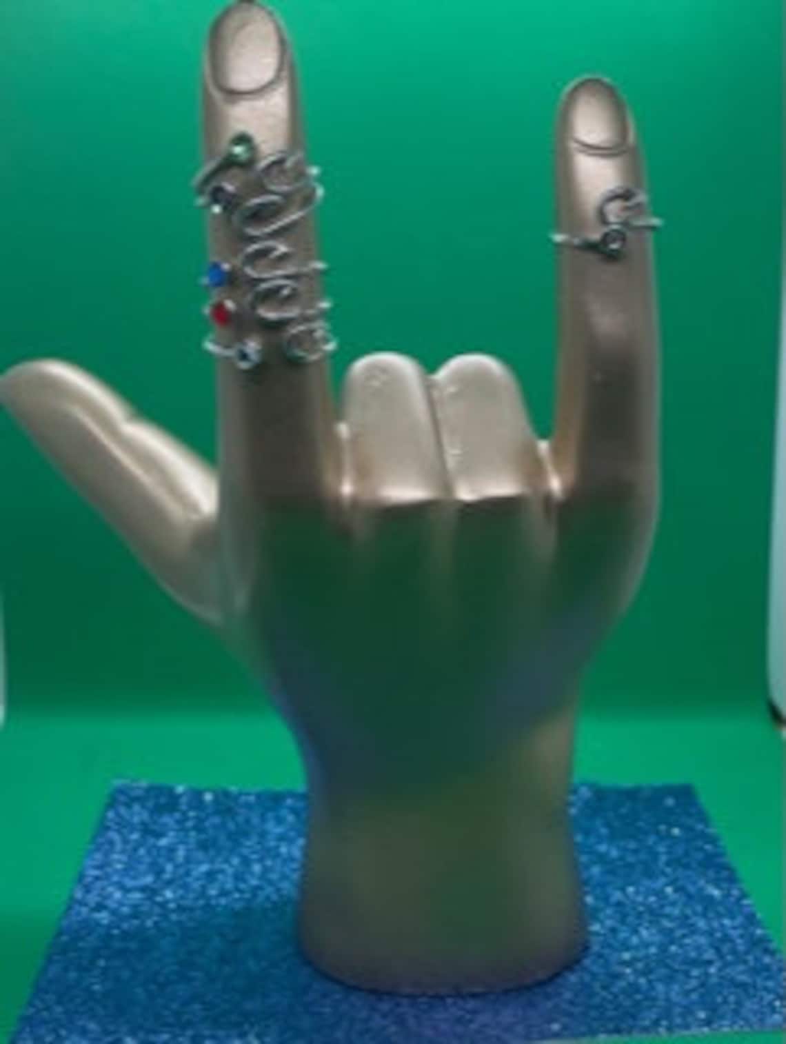 Sterling Silver Fish Hook Ring Adjustable up to Size 8 Etsy