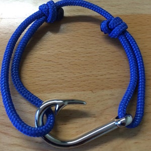 Fiskararmband i rostfritt stål med fiskkrok, Fars dag, Fiskesmycken