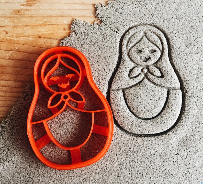Matryoshka Nesting doll set Cookie Cutter Etsy