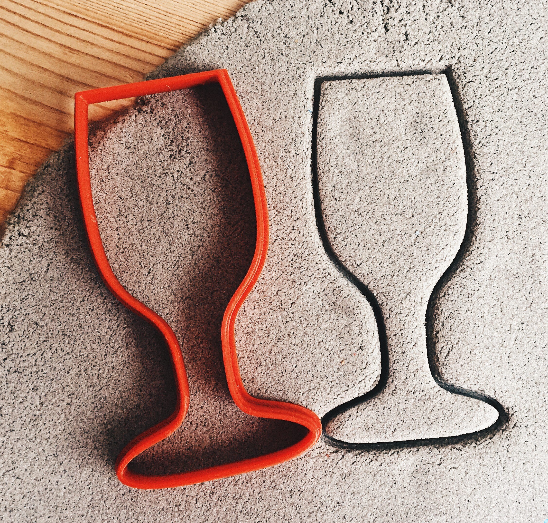 Wine glass Cookie Cutter Etsy