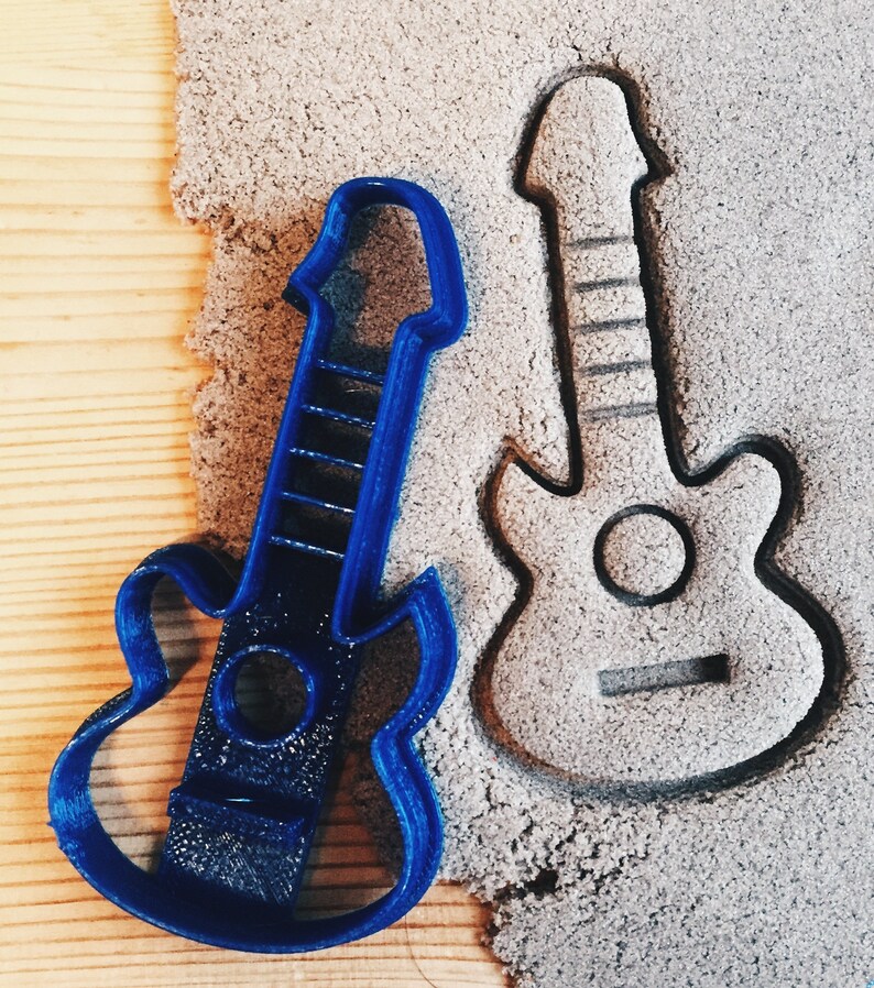 Guitar Cookie Cutter Etsy