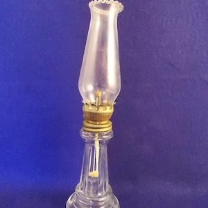 Small Glass Oil Lamp - Made in Hong Kong - Kerosene Lamp