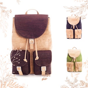 Sac à dos en liège ARTELUSA. Adapté au véganisme. Boutique YOKCORK
