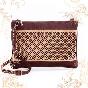 Sac marron en liège ARTELUSA. Adapté au véganisme. YOKCORK