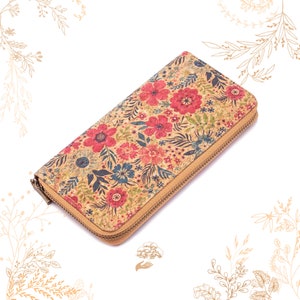 Portefeuille en liège. Adapté au véganisme. Boutique YOK CORK