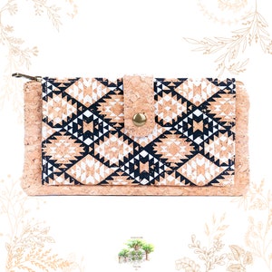portefeuille en liège naturel. Cuir végétal. Vegan friendly. Existe en d'autres coloris. Boutique Yok Cork