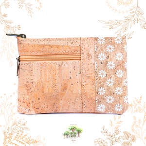 Porte monnaie en écorce de liège naturelle. Cuir végétal vegan friendly. Boutique Yok Cork