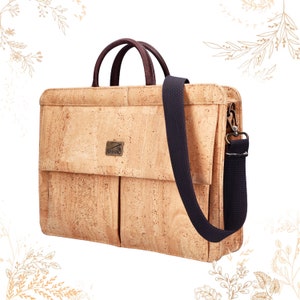 Natural cork satchel. Eco-responsible creation. Shop YOK CORK image 3