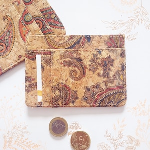 Porte cartes en liège naturel. Cuir végétal vegan friendly. Boutique YOK CORK