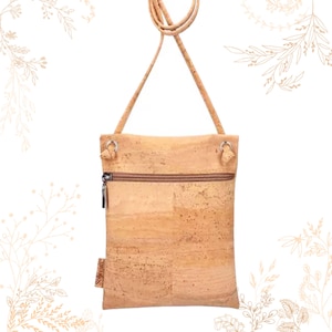 Petit sac en tissu de liège. Adapté au véganisme. YOKCORK