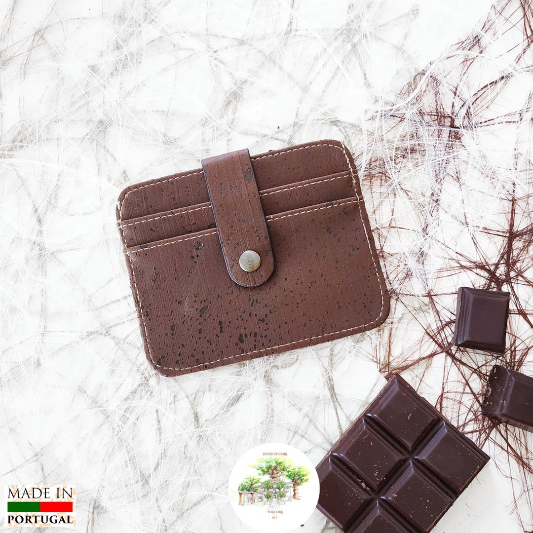 Tarjetero de corcho Cuero Apto para veganos