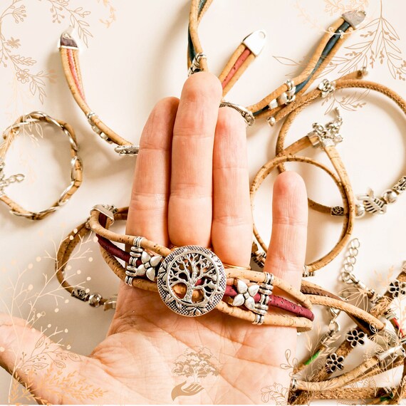 Shop YOKCORK Cork bark bracelet. Suitable for veganism