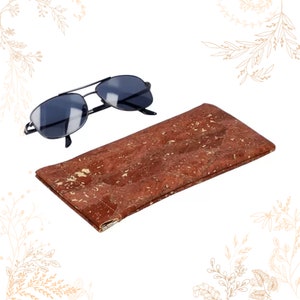 Etuis à lunettes en liège naturel marron. Boutique YOK CORK