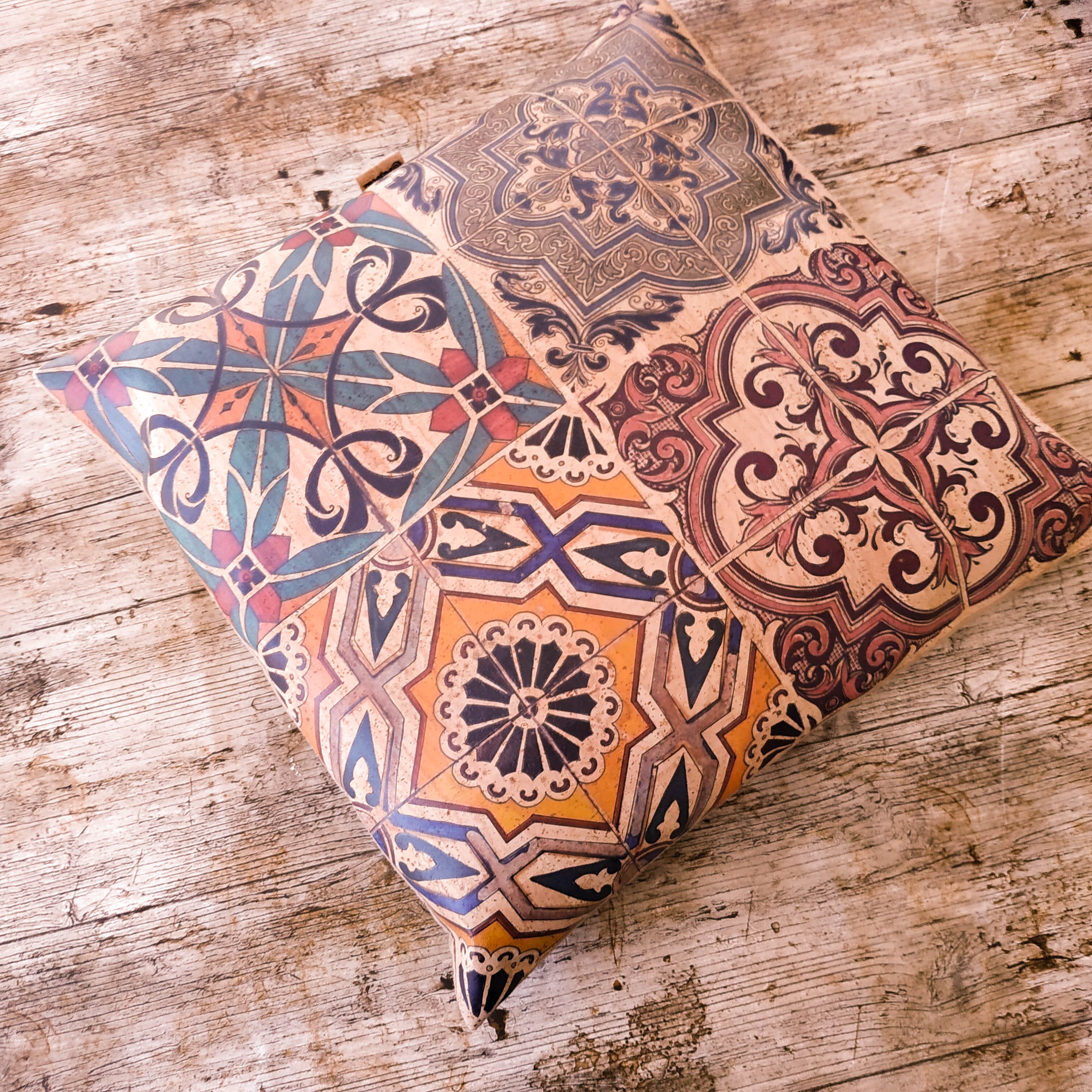 Housse de Coussin Décorative en Écorce Liège. Adapté Au Véganisme. Boutique Yokcork