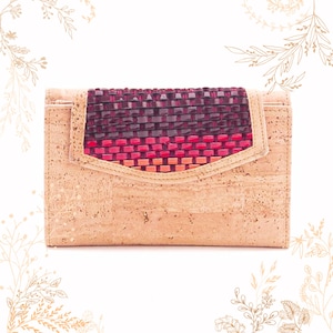 Cartera de corteza de corcho. Artesanía portuguesa. ARTELUSA. Apto para veganismo. Comprar CORCHO YOK