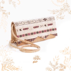 Pochette en liège naturel ARTELUSA. Adapté au véganisme. YOKCORK