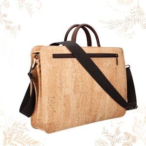 Natural cork satchel. Eco-responsible creation. Shop YOK CORK image 5