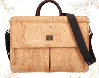 Natural cork satchel. Eco-responsible creation. Shop YOK CORK